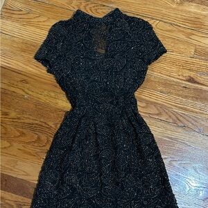 Luxxel Black and Gold Mini Dress